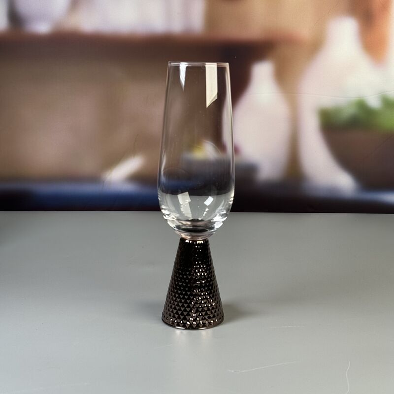 গুণ Electroplate Diamond Base Wine Glass Set কারখানা