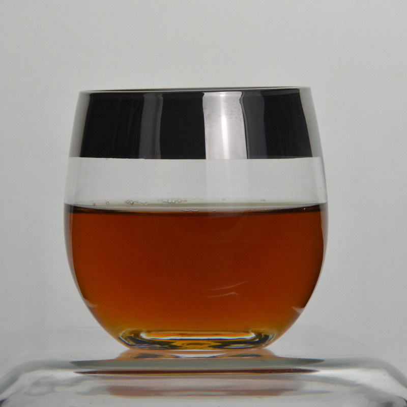 গুণ Round Handmade Whiskey Glass কারখানা