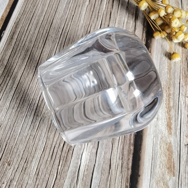 গুণ Pumpkin Shaped Embossed Glass Candle Holders For Tealight কারখানা