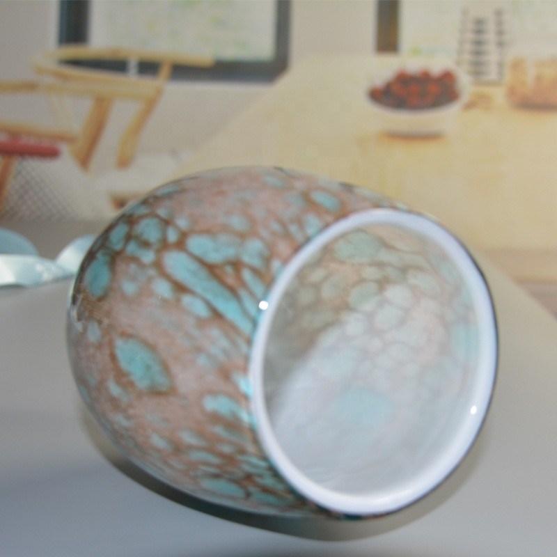 গুণ Turquoise Solid Color Votive Glass Candle Holders কারখানা