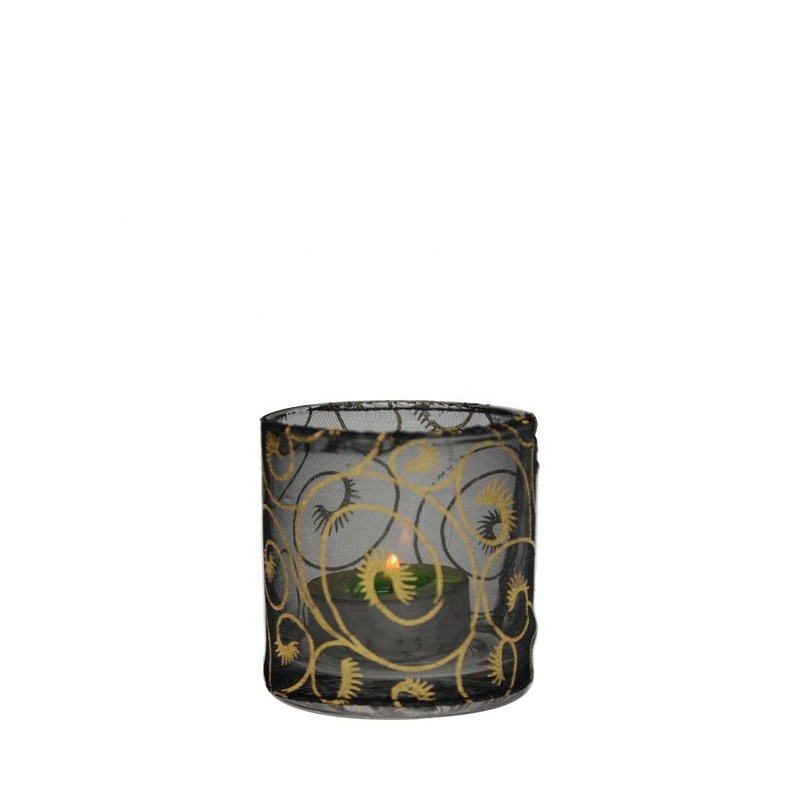 গুণ Decorative Handmade Silk Sleeve Coat Cylinder Candle Holders কারখানা
