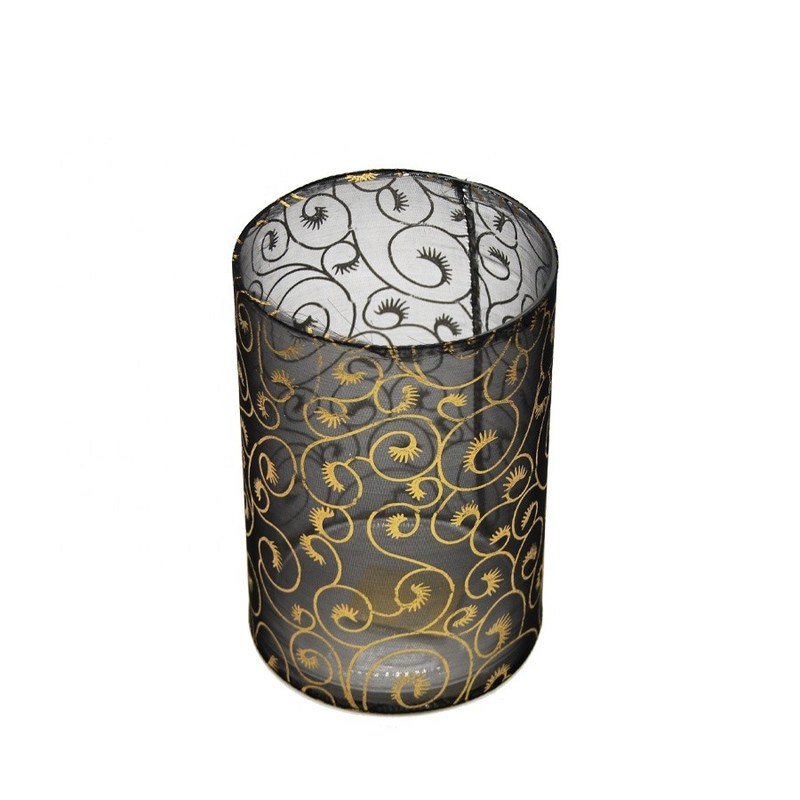 গুণ Decorative Handmade Silk Sleeve Coat Cylinder Candle Holders কারখানা