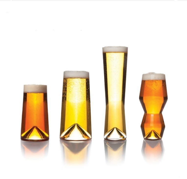 গুণ Unique Peak Bottom Ipa Glass Handmade Crystal Craft Beer Glasses কারখানা