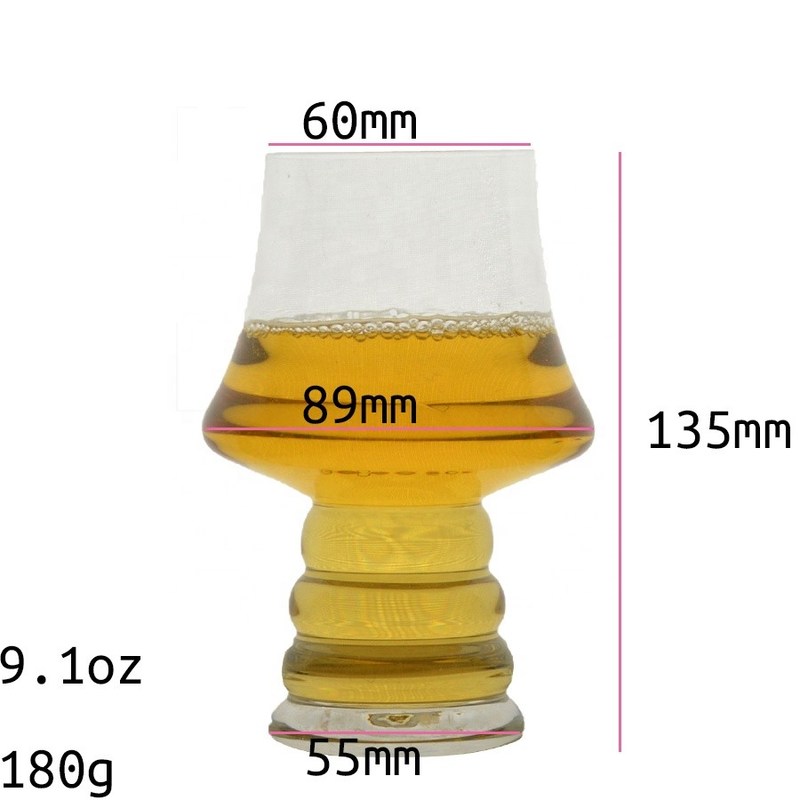 গুণ 320ml Handblown Customize Craft Beer Glasses কারখানা
