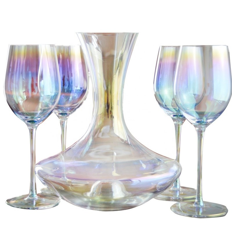 গুণ Hand Blown Crystal Wine Glass Set কারখানা