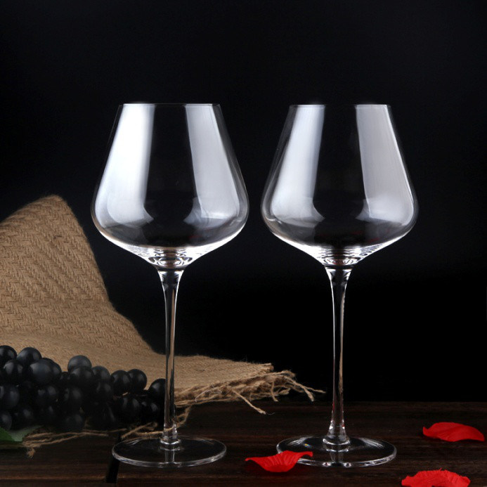 গুণ Hand Blowned Thin Wall Lead Free Crystal Wine Glass কারখানা