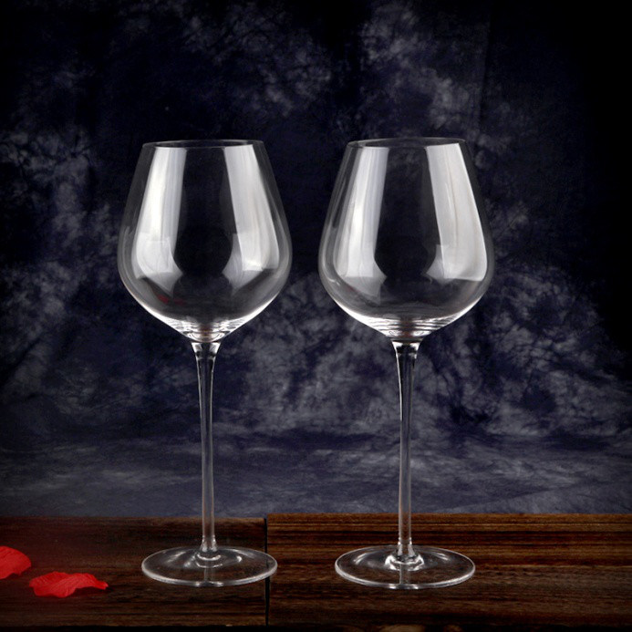 গুণ Hand Blowned Thin Wall Lead Free Crystal Wine Glass কারখানা