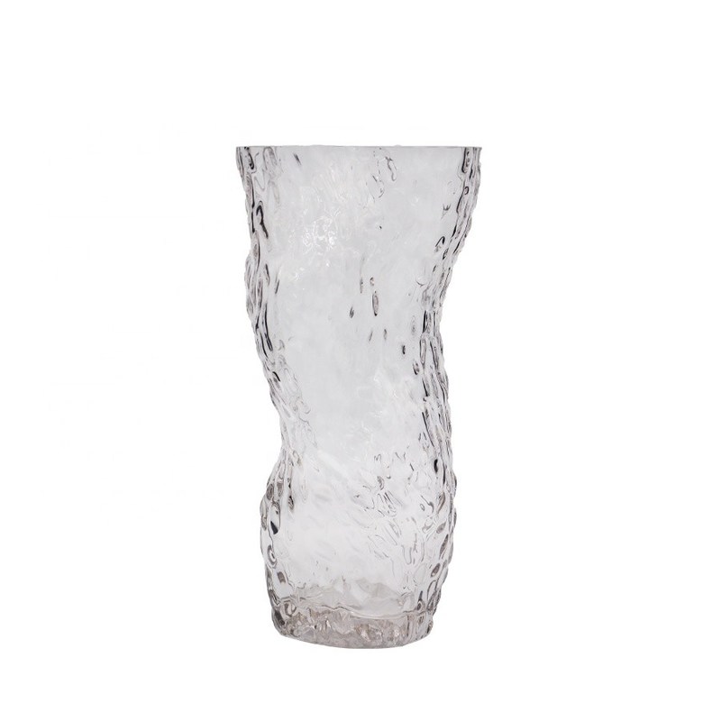 গুণ Tree Stump Shaped Customize Color Decorative Glass Vase কারখানা