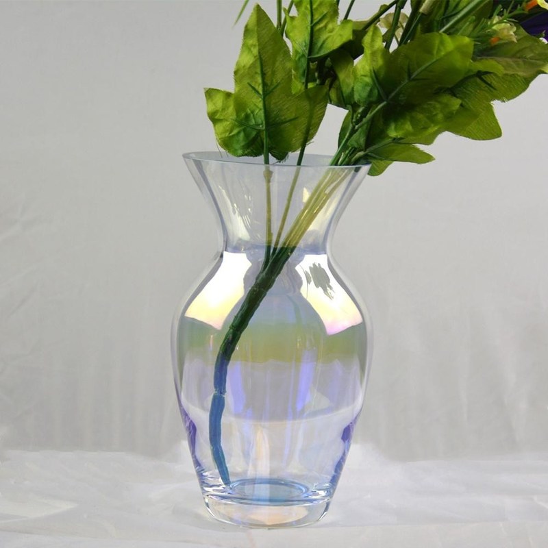 গুণ Customize Irridescent Decorative Glass Vase For Home কারখানা