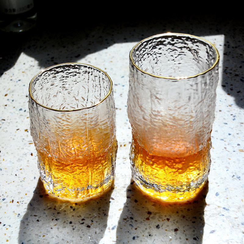 গুণ Creative Embossed Stump Whiskey Glasses , Engraved Whiskey Glasses কারখানা
