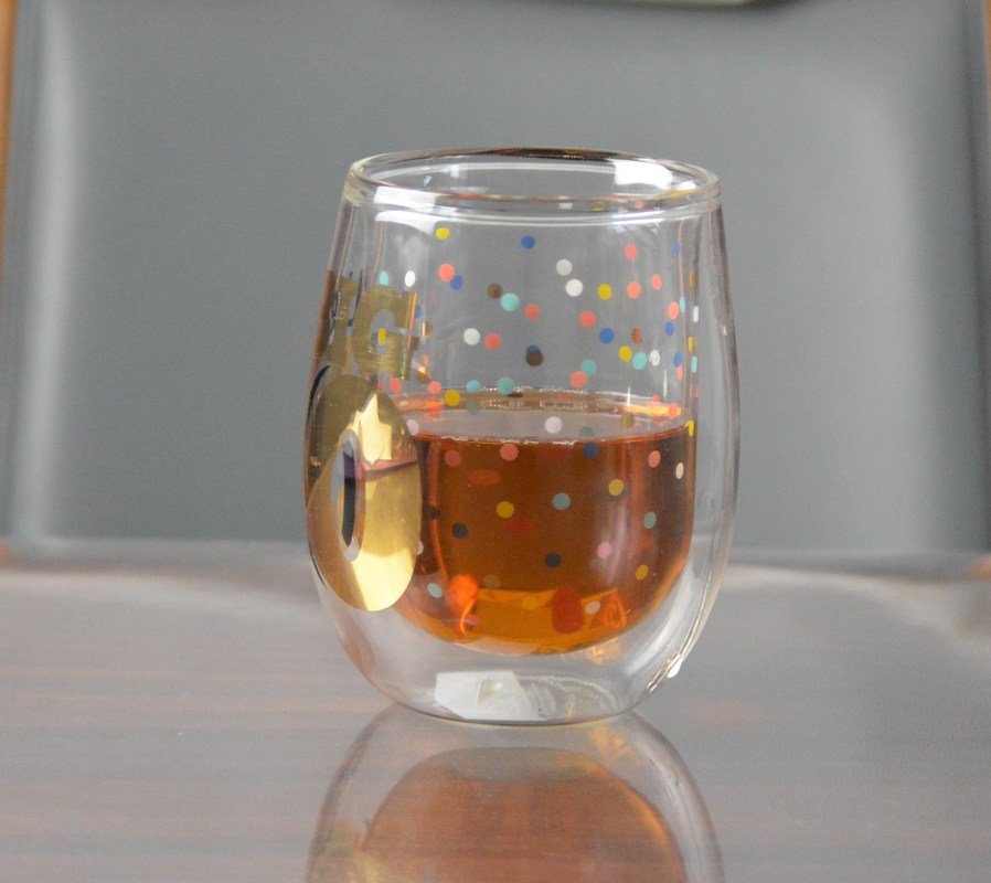 গুণ High Borosilicate Double Wall Handmade Whiskey Glass কারখানা