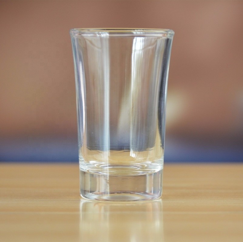 গুণ Logo Printed Clear  Unique Shot Glasses With Color Decal কারখানা