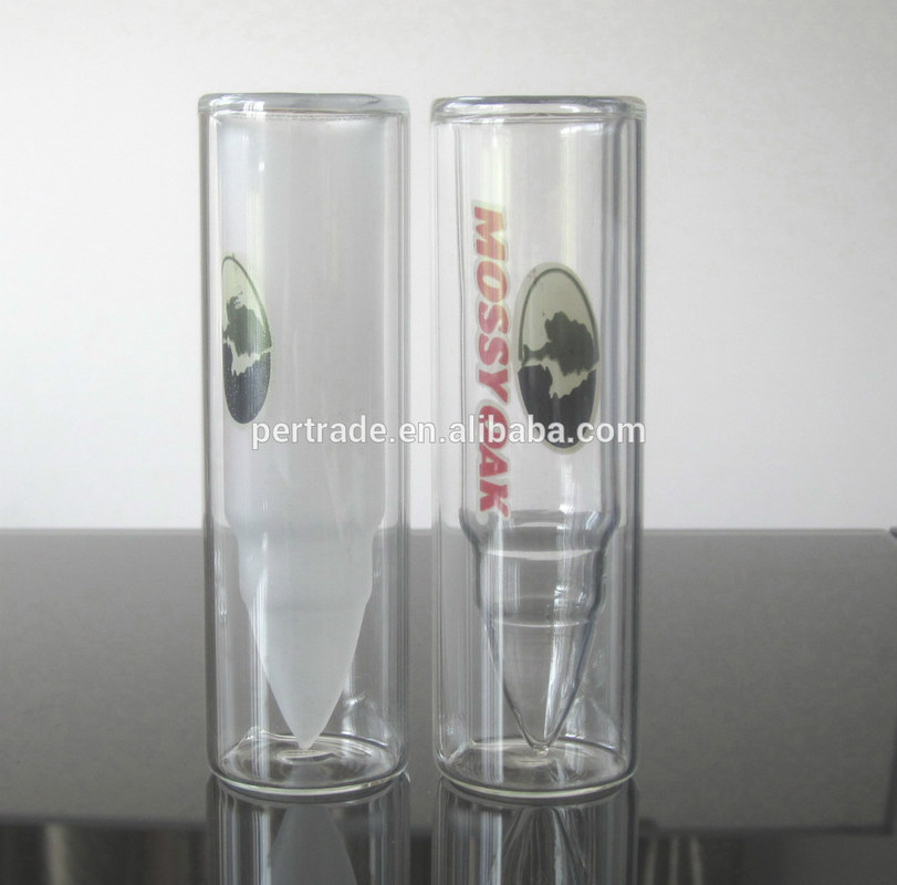গুণ Bullet Shaped Double Wall 45ml Unique Shot Glasses কারখানা