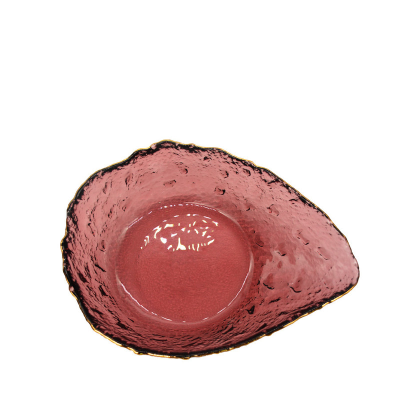 গুণ Exquisite Creative Water Drop Shape Glass Charger Plates কারখানা