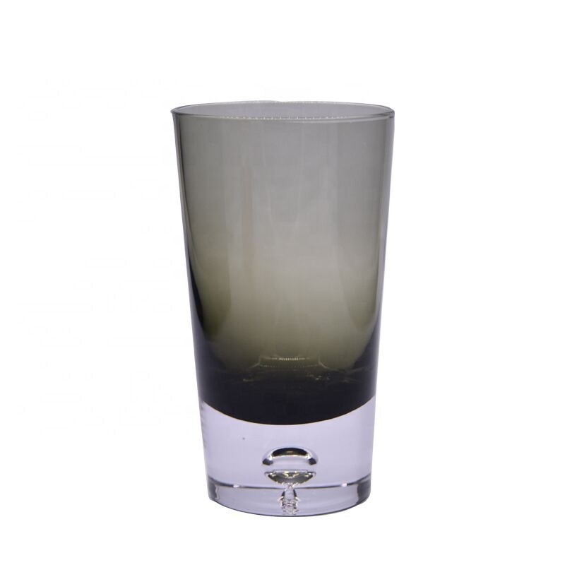 গুণ Grey Color Air Bubble Bottom Unique Cocktail Glasses . Bohemian Drinking Glasses কারখানা
