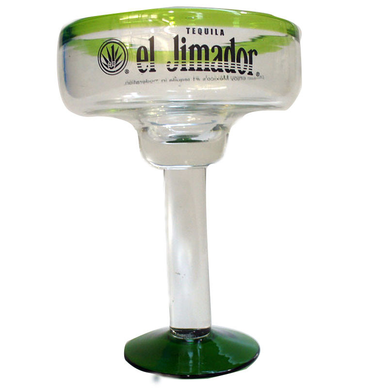 গুণ Mexican Style Green Color Rim Unique Crystal Cocktail Glasses কারখানা