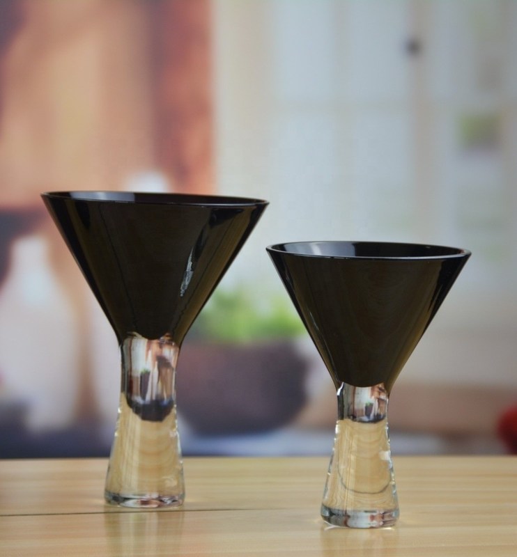 গুণ Whole Set Heavy Stout Stemed Crystal Cocktail Glasses , Vintage Martini Glasses কারখানা