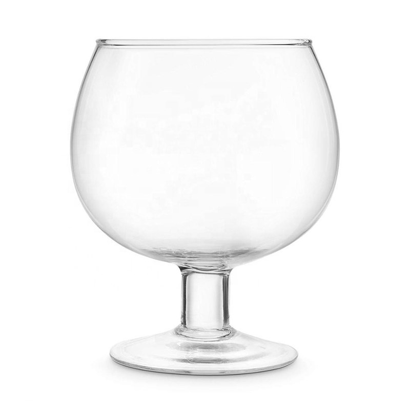 গুণ Handblown Giant Crystal Cocktail Glasses With Logo Decal কারখানা