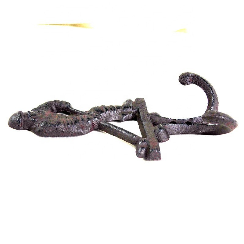 গুণ Ice Hockey Rustic Cast Iron Coat Hooks Cast Iron Crafts কারখানা