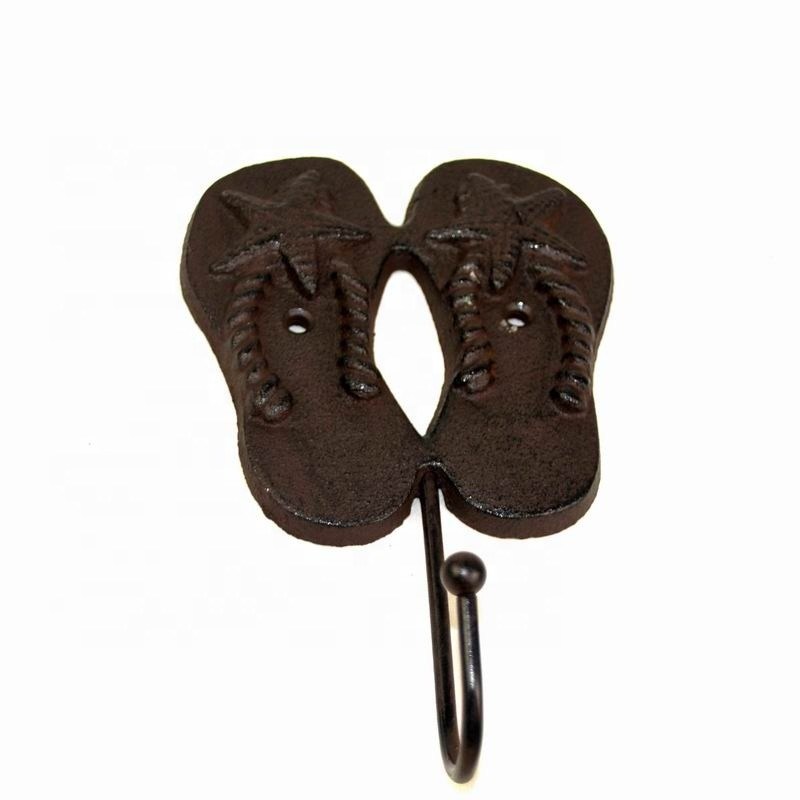 গুণ Home Decoration Wrought Iron Coat Hooks Cast Iron Crafts কারখানা