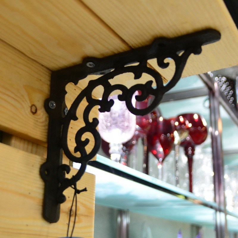 গুণ Vintage Classic Pattern Cast Iron Shelf Bracket For Shop কারখানা