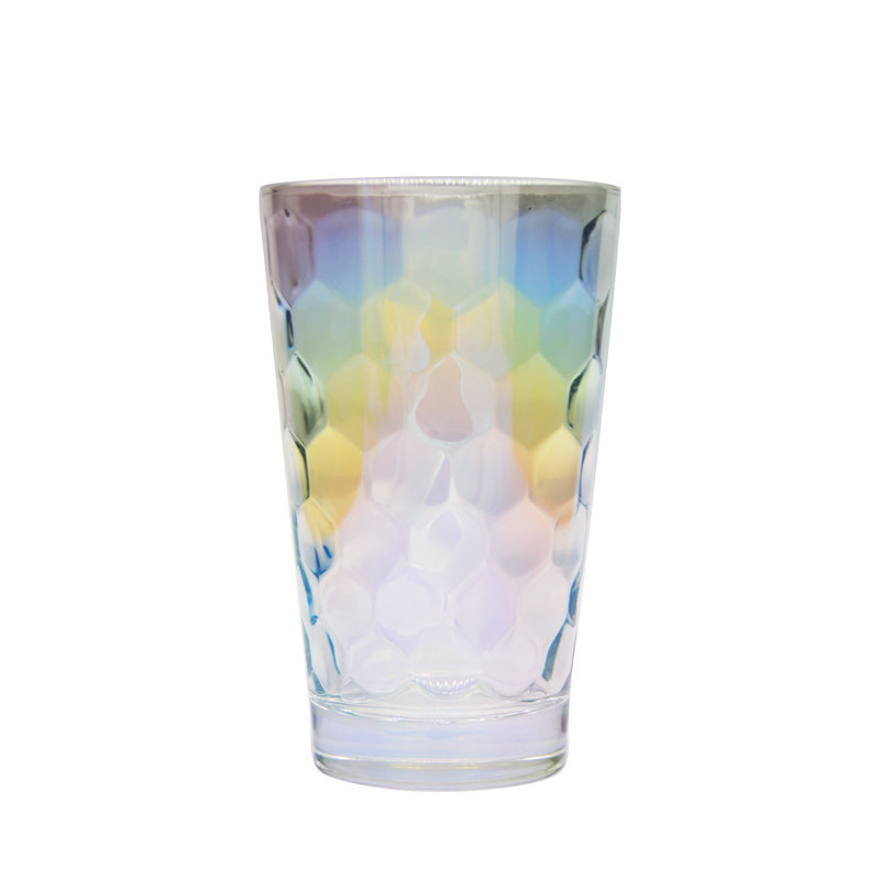 গুণ Iridescent Honeycomb Tumbler Drinking Glasses For Bar কারখানা
