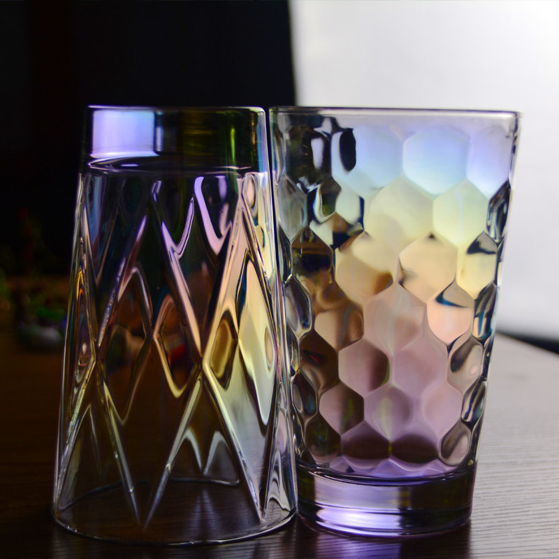 গুণ Iridescent Honeycomb Tumbler Drinking Glasses For Bar কারখানা