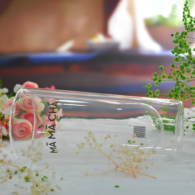 গুণ Double Wall Heat Resistant Round Tall Tumbler Glass কারখানা