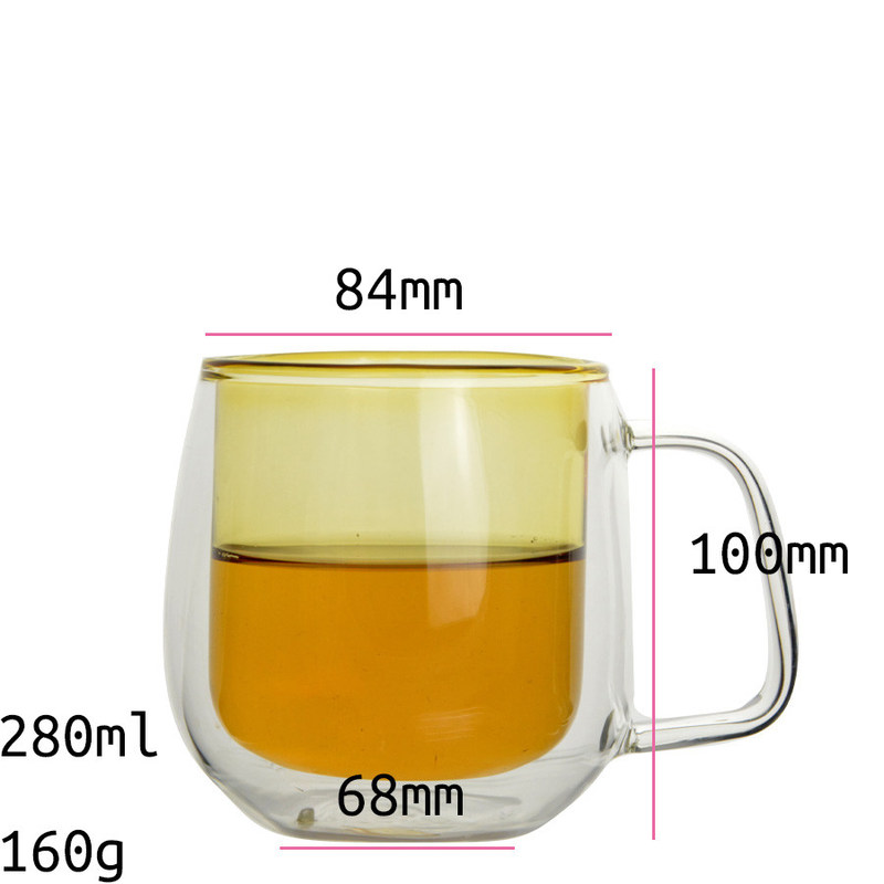 গুণ Large Capacity Double Layer Tumbler Drinking Glasses কারখানা