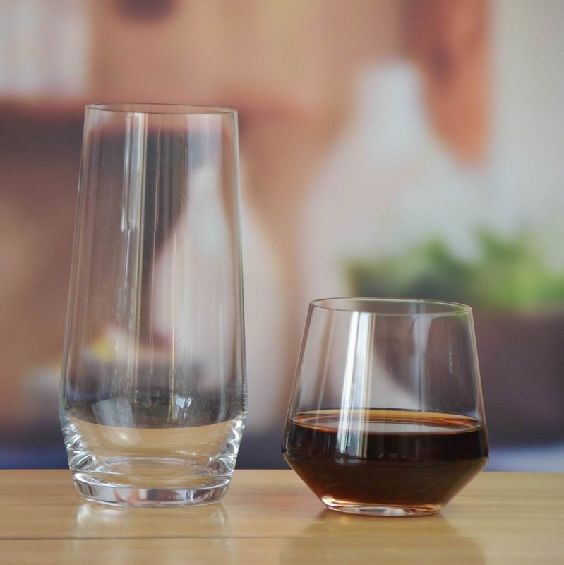 গুণ Stemless 20 Ounce Glass Tumbler For Ice Tea কারখানা