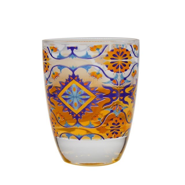 গুণ Heavy Duty Tumbler Drinking Glasses With Decorated Pattern কারখানা