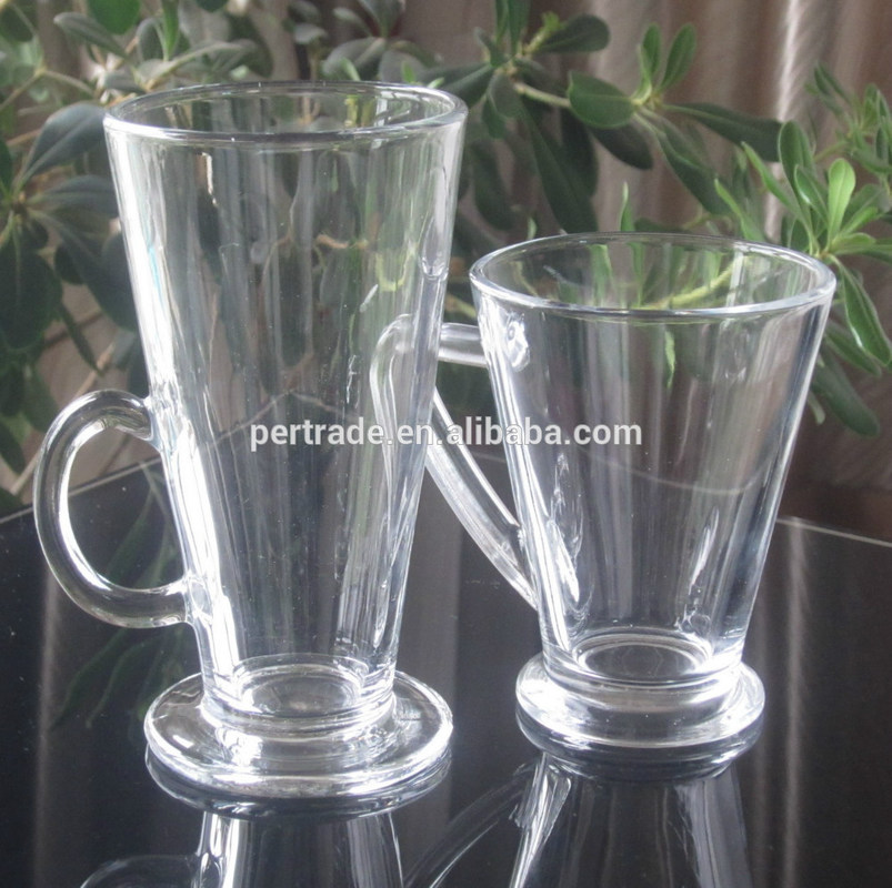 গুণ Irish Style Machine Made Crystal Whisky Tumblers With Handle কারখানা