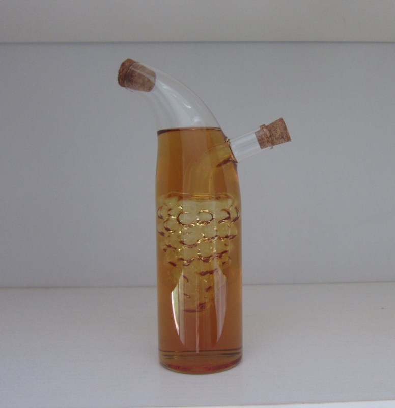 গুণ Double Layer Grape Shape Glass Canister With Lid For Oil কারখানা