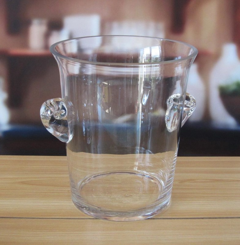 গুণ Deccorated Glass Storage Jars With Handle Ears For Ice Cooler কারখানা