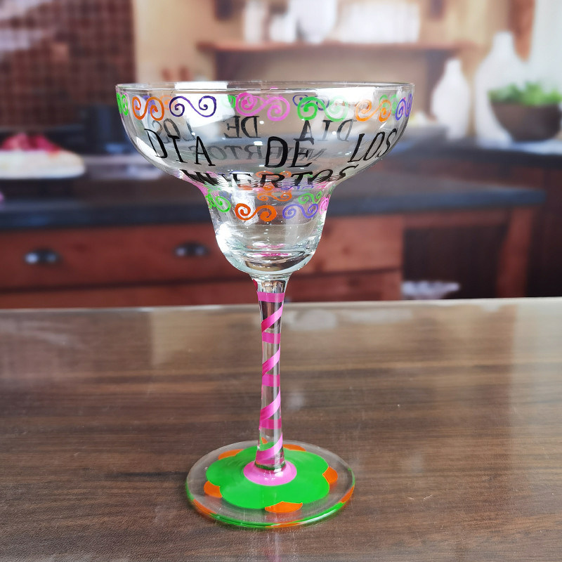 গুণ Halloween Margarita Glass 12Oz Crystal Cocktail Glasses কারখানা