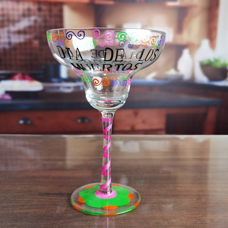 গুণ Halloween Margarita Glass 12Oz Crystal Cocktail Glasses কারখানা