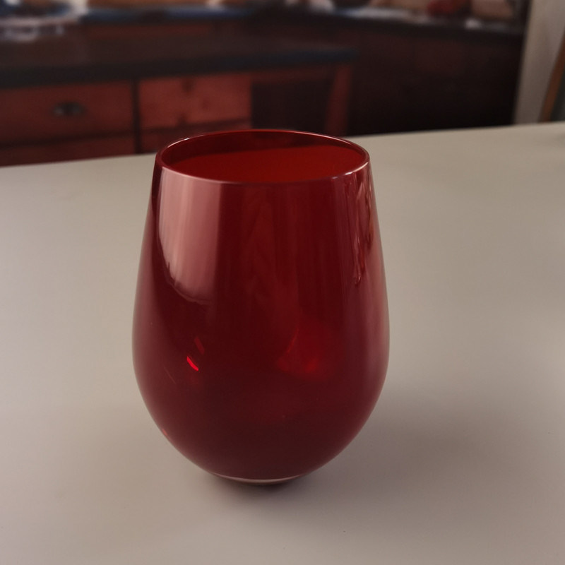 গুণ Lead Free Stemless Crystal Wine Glass Handblown 550ml কারখানা