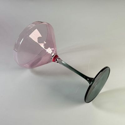 গুণ Hand-blow Color Gradient Wine Glass Set High Quality Crystal Wine Glass For Gift For Weeding কারখানা