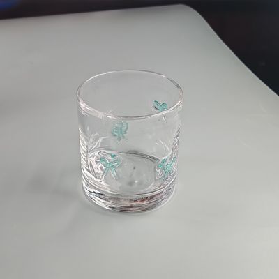 গুণ 14oz Valentine's Decorative DOF Glass Bowknot Water Tumbler Glasses Mexico Icon Rock Glass Cup for Wedding Party Gift কারখানা