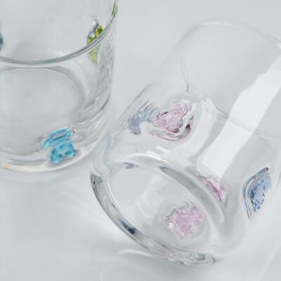 গুণ হাতে তৈরি গামি বিয়ার আইকন গ্লাস, ৪00ml ক্লিয়ার টাম্বলার সুন্দর রঙিন ভালুক সহ, বাচ্চাদের এবং প্রাপ্তবয়স্কদের জন্য মজাদার হুইস্কি জুস গ্লাস, কিউট বারওয়্যার উপহার কারখানা