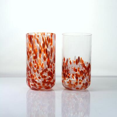 গুণ Hand Blown 500ml Lead-free Crystal Glass Tumbler - Artisan Drinking Glass for Whiskey and Juice কারখানা