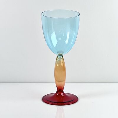 গুণমান Hand-Blown Gradient Color Borosilicate Wine Glasses, Multi-Color Artistic Stem Goblets for Wine, Cocktail, Home Bar & Party Decor কারখানা