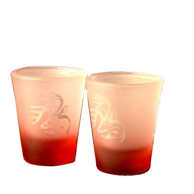 গুণ 2oz Tinting Color Frozen Matte Unique Shot Glasses কারখানা