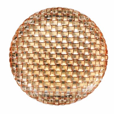 গুণ Glass Charger Platesm For Wedding কারখানা