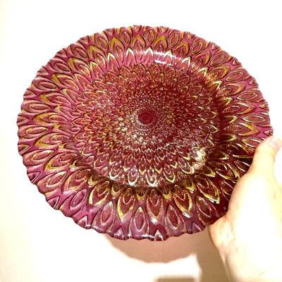 গুণ Glass Charger Platesm For Wedding কারখানা