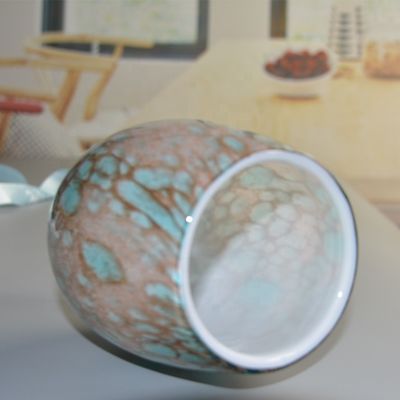 গুণ Turquoise Solid Color Votive Glass Candle Holders কারখানা