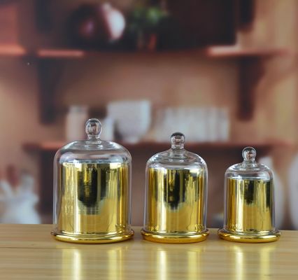 গুণ Frost Glass Candle Holders , Glass Cylinder Candle Holders For Holiday Decoration কারখানা