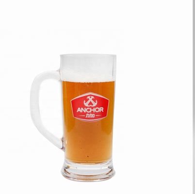 গুণ Promotion Branded 21 Oz Beer Glass Stein With Color Decal কারখানা