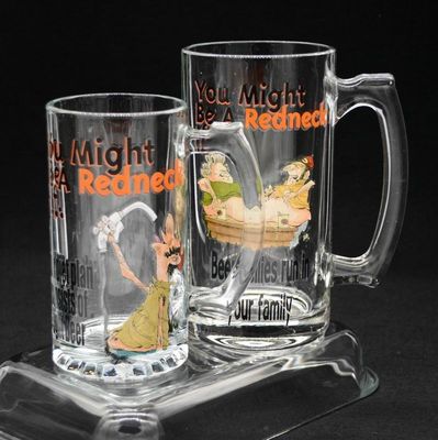 গুণ Color Print Decorated Mug Craft Beer Glasses কারখানা