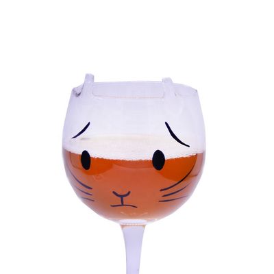 গুণ Cat Shaped 400ml Crystal Balloon 14 Oz Wine Glasses কারখানা